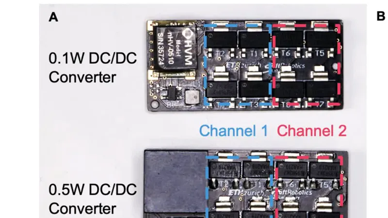 Compact high-voltage driver electronics for electrohydraulic robots
